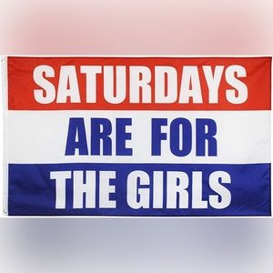 Stormflag Saturday are for The Girls College Football Game Holiday Party Flag